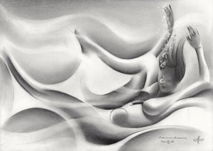 La femme au rêve flottant - Corné Akkers