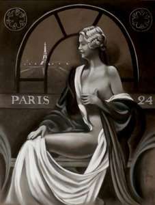Une Parisienne face à la tour Eiffel - Corné Akkers