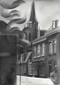 Rue urbaine stylisée - Corné Akkers