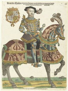 Portrait de René de Châlon à cheval