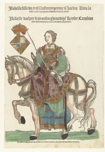 Portrait de la princesse Isabella à cheval - Cornelis Anthonisz. (manner of)