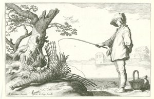 Le jeune pêcheur - Cornelis Bloemaert (II) (possibly)