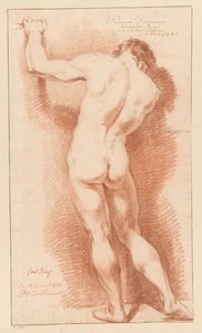 Homme nu debout, vu de dos (1er prix 1771)
