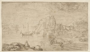 Vue de rivière - Cornelis Claesz van Wieringen (attributed to)