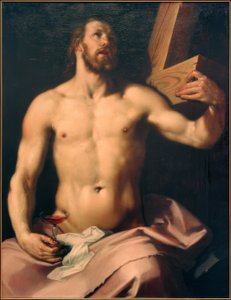 Christ avec calice eucharistique et croix - Cornelis Cornelisz