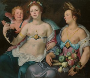 Vénus, Cupidon et Cérès - Cornelis Cornelisz.