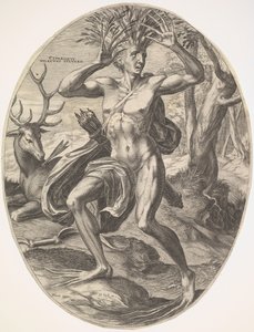Cyparissus de la série Les Dieux ruraux, 1565 - Cornelis Cort