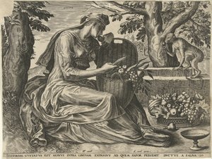 Le Goût (Gustus) (De vijf zintuigen) - Cornelis Cort