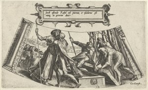 La rencontre de Jacob et Rachel au puits - Cornelis Cort