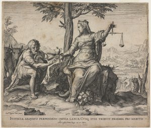 La justice récompense le travail, 1566