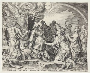 Le sacrifice de Noé - Cornelis Cort
