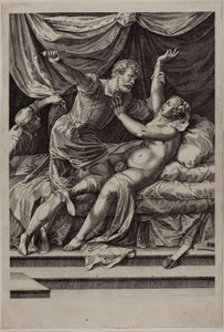 Tarquin et Lucrèce - Cornelis Cort