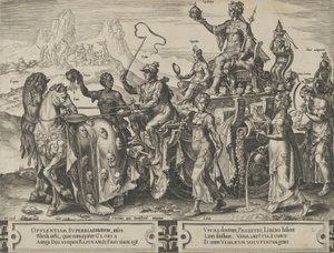 Le triomphe des richesses, du Cycle des vicissitudes des affaires humaines, planche 2, 1564