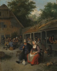 Auberge de campagne - Cornelis Dusart
