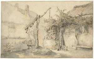 Ferme avec un puits
