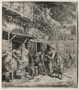 Le chien dansant - Cornelis Dusart