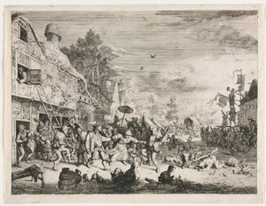 Fête de village - Cornelis Dusart