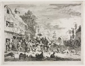 Fête de village - Cornelis Dusart