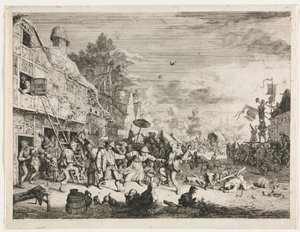 Fête de village - Cornelis Dusart