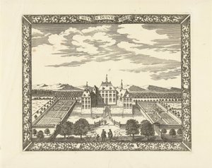 Vue du château Duivenvoorde à Voorschoten (T