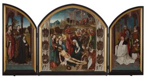Triptyque avec la lamentation du Christ - Cornelis Engebrechtsz.
