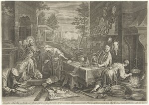 Christ dans la maison de Marthe et Marie