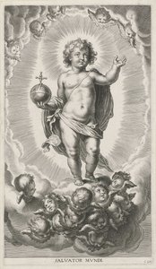 Enfant Jésus avec un globe impérial - Cornelis Galle (I)