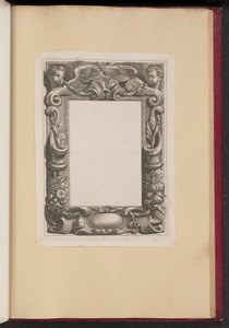 Illustration de Bordure avec Deux Putti et des Fruits