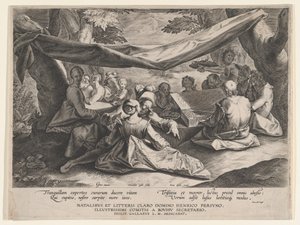Fête musicale en plein air, fin 16e-début 17e siècle