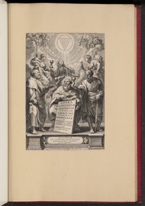 Page de titre pour "Opera S. Dionysii Areopagitae, I" de Balthasar Cordier