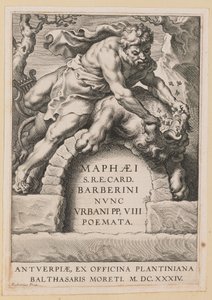 Page de Titre pour Maffeo Barbarini, Poemata - Cornelis Galle I after Sir Peter Paul Rubens