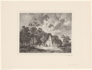 Maison dans le paysage - Cornelis Gerrit Verburgh