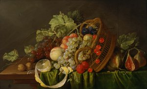 Nature morte avec un panier de fruits, vers 1654