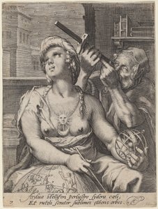 Astronomie - Cornelis Jacobsz Drebbel, after Hendrik Goltzius