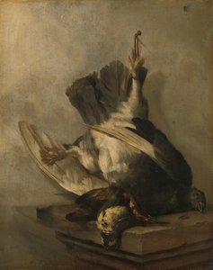 Nature morte avec pic et bécasses
