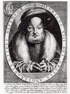 Portrait de Henri VIII, gravé par Peter Isselburg, 1646