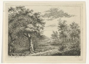 Paysage avec figures et bétail (Paysages avec bétail) - Cornelis Ouboter van der Griendt