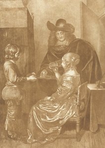 Seigneur et dame avec page