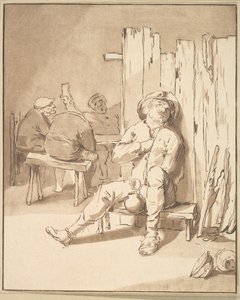 Fermier ivre dans une auberge, 1775 - Cornelis Ploos van Amstel
