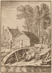 Chantier naval, 1761, publié en 1765 - Cornelis Ploos van Amstel