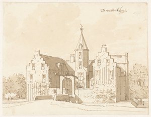 Château Drakenburg près de Baarn - Cornelis Pronk (possibly)