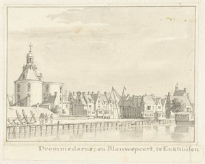 La Drommedaris et la Porte Bleue à Enkhuizen
