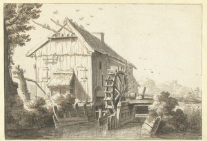 Moulin à eau - Cornelis Saftleven (attributed to)