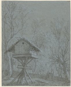 Pigeonnier entre les arbres