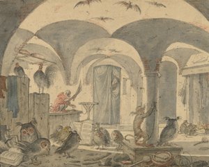 Une cave enchantée avec des animaux