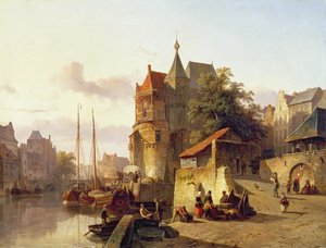 Bâtiments fortifiés sur les rives d