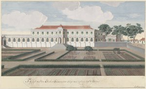 La maison du gouverneur avec le jardin à Colombo à Ceylan - Cornelis Steiger