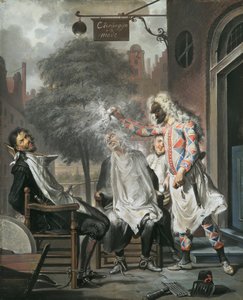 Arlequin, magicien et barbier : Les rivaux exposés, 1738