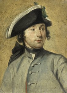Portrait de Ludolf Backhuysen II, peintre et dragon, petit-fils du peintre marin Ludolf Backhuysen I
