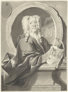 Portrait de Jacob Campo Weyerman en médaillon